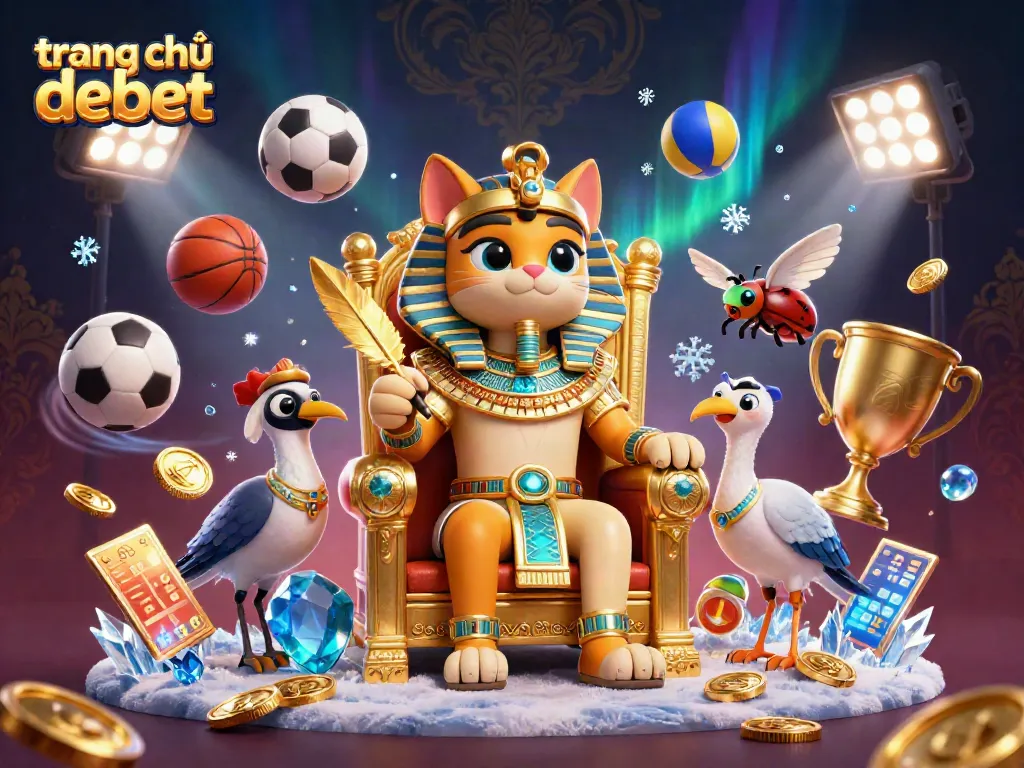 Experience excitement at trang chủ debet with vibrant casino characters and dynamic sports elements.
