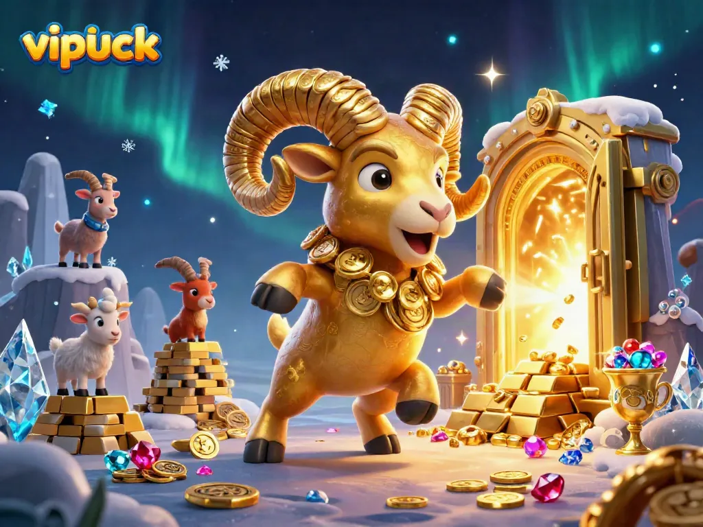 Spin the reels at vipluck with treasures, golden gems, and vibrant casino elements!