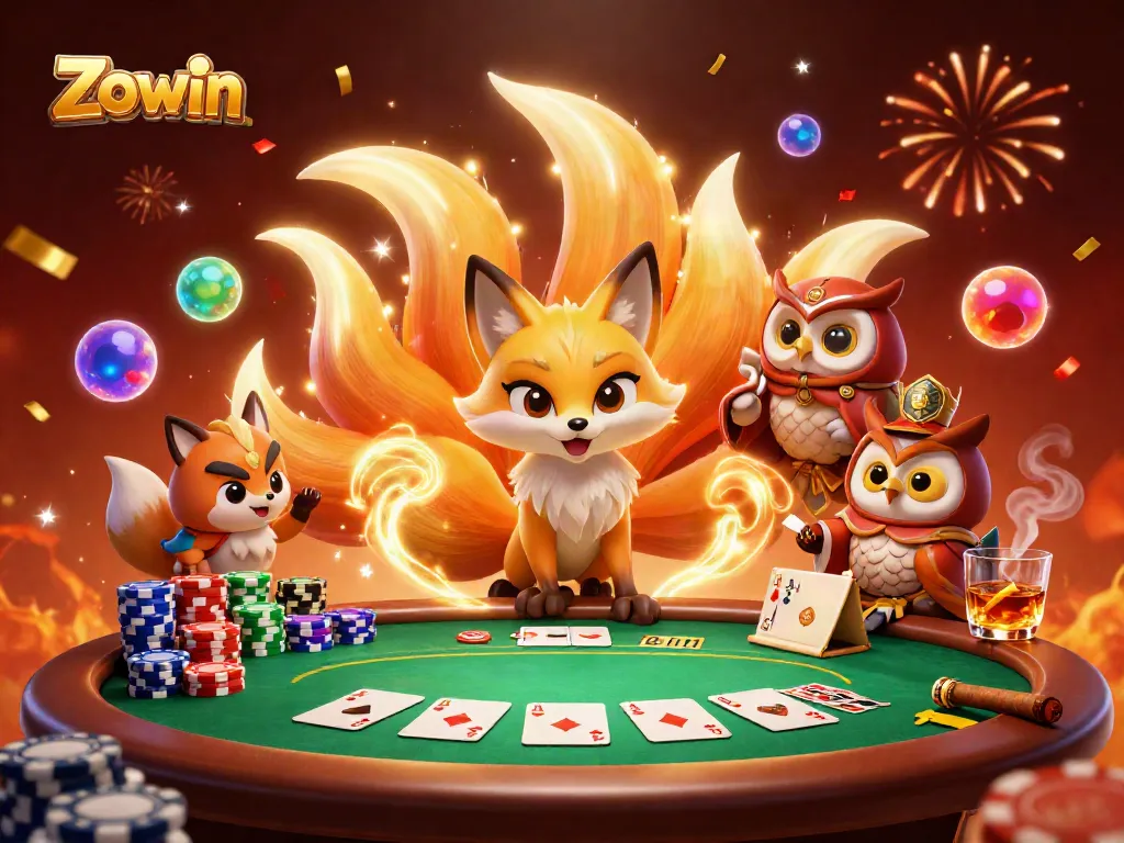 Zowin offers thrilling poker experiences with vibrant spirits and dynamic gambling atmosphere.