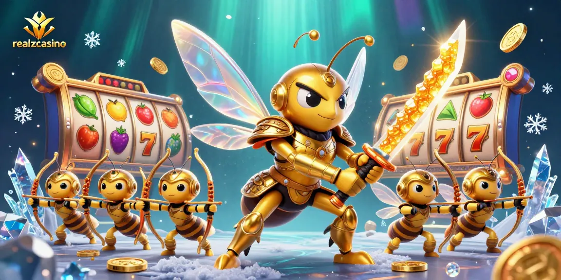 Erlebe die aufregende Welt von realzcasino mit bunten Spielautomaten und prismatischen Effekten.